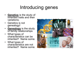 Introducing genes