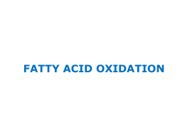 fatty acid oxid final