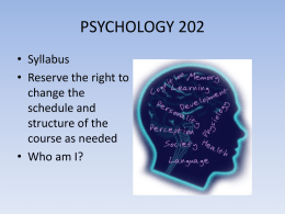 PSYCHOLOGY 202