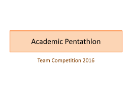 Academic Pentathlon