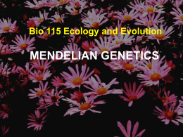 Bio160Lecture22(MendelianGenetics)x