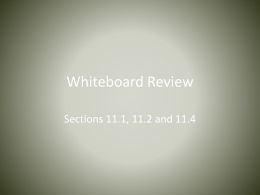 Whiteboard Review