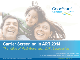 Carrier Screening with Next Generation DNA Sequencing 2014
