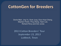 2013-09 Cotton Lubbock Breeders` Tour