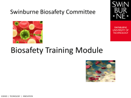 Biosafety training manual [Powerpoint, 1.0MB]