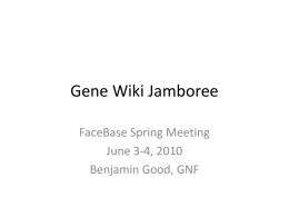 Gene Wiki Jamboree