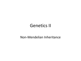 Genetics, II