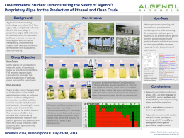 Non-Invasive - Algae Biomass Organization