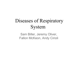 Diseases of Respiratory System
