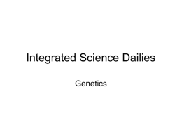 Integrated Science Dailies