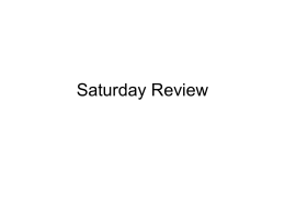 Sat. Review 1