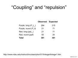 “Coupling” and “repulsion”