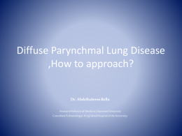 Diffuse Parynchmal Lung Disease ,How to approach?