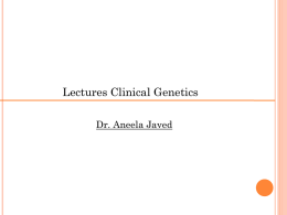 Lctures Clinical genetics – 6