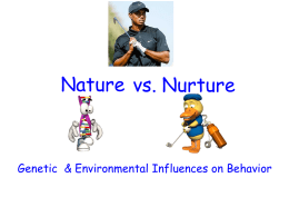 Unit 10 Nature Nurture and Gender