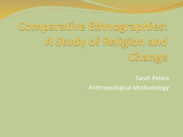 Comparative Ethnographies - Facultypages.morris.umn.edu