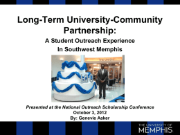 Long-Term University-Community Partnership: