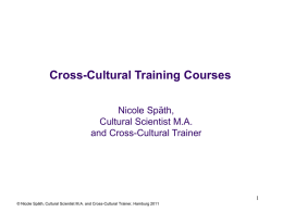 Interkulturelles Training im Multikulturverein