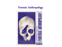 Forensic Anthropology - Mrs. K's Science Classroom