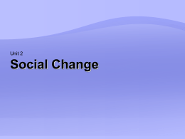 1 Social Change intro