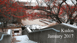 Kudos * January 2017 - Indiana University South Bend