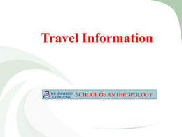 Oh the places you will go* Travel Information