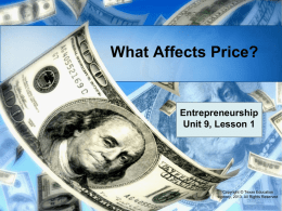 What Affects Price?