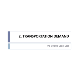 2. transportation demand
