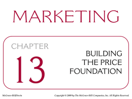 CH13a Building the Price Foundation