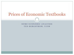 pricesectexts - UCSB Economics - University of California, Santa