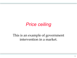 Price Ceilings