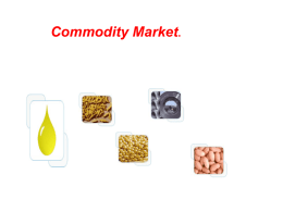Commodity Market - Learning Financial Management