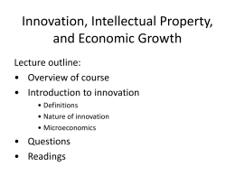 Slides: Chapter 1: Nature of Innovation