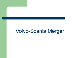 Volvo Scania Merger - Personal Homepages