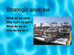 Strategic analysis
