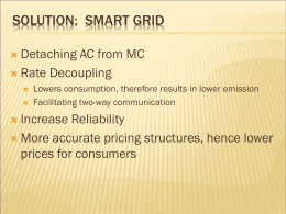 Solution: Smart Grid - The Franke Institute for the Humanities