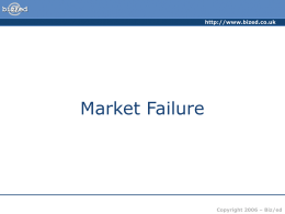 ###Market Failure - PowerPoint Presentation###