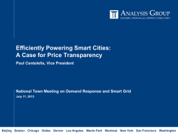 Overview of Utility Regulatory Policy & Smart, Secure Grid