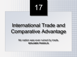 Chapter 35 INTERNATIONAL TRADE AND COMPARATIVE …