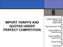 Import Tariffs and Quotas Under Perfect Competition