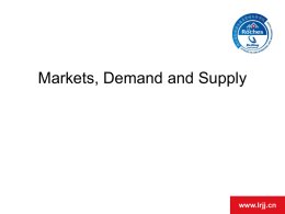 Demand and supply