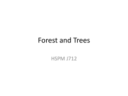 Forest, rather than trees - Health Services Policy and Management