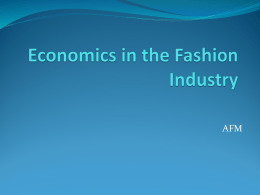 Economics in Fashion ppt