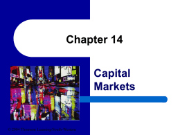 Chapter 14 - Capital Markets