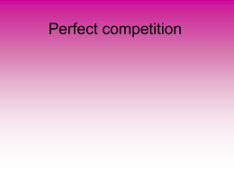 7 Perfect Competition