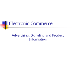Advertising, Signaling and Product Information