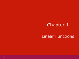 Chapter 1 lecture slides