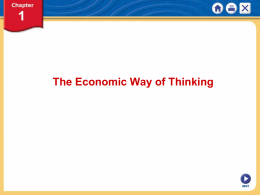 ECON_CH01_The Economic Way of Thinking