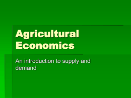 Agricultural Economic