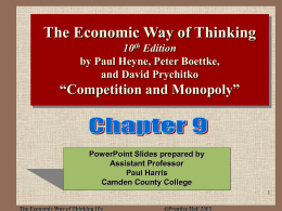 The Economic Way of Thinking 10e ©Prentice Hall 2003 Price